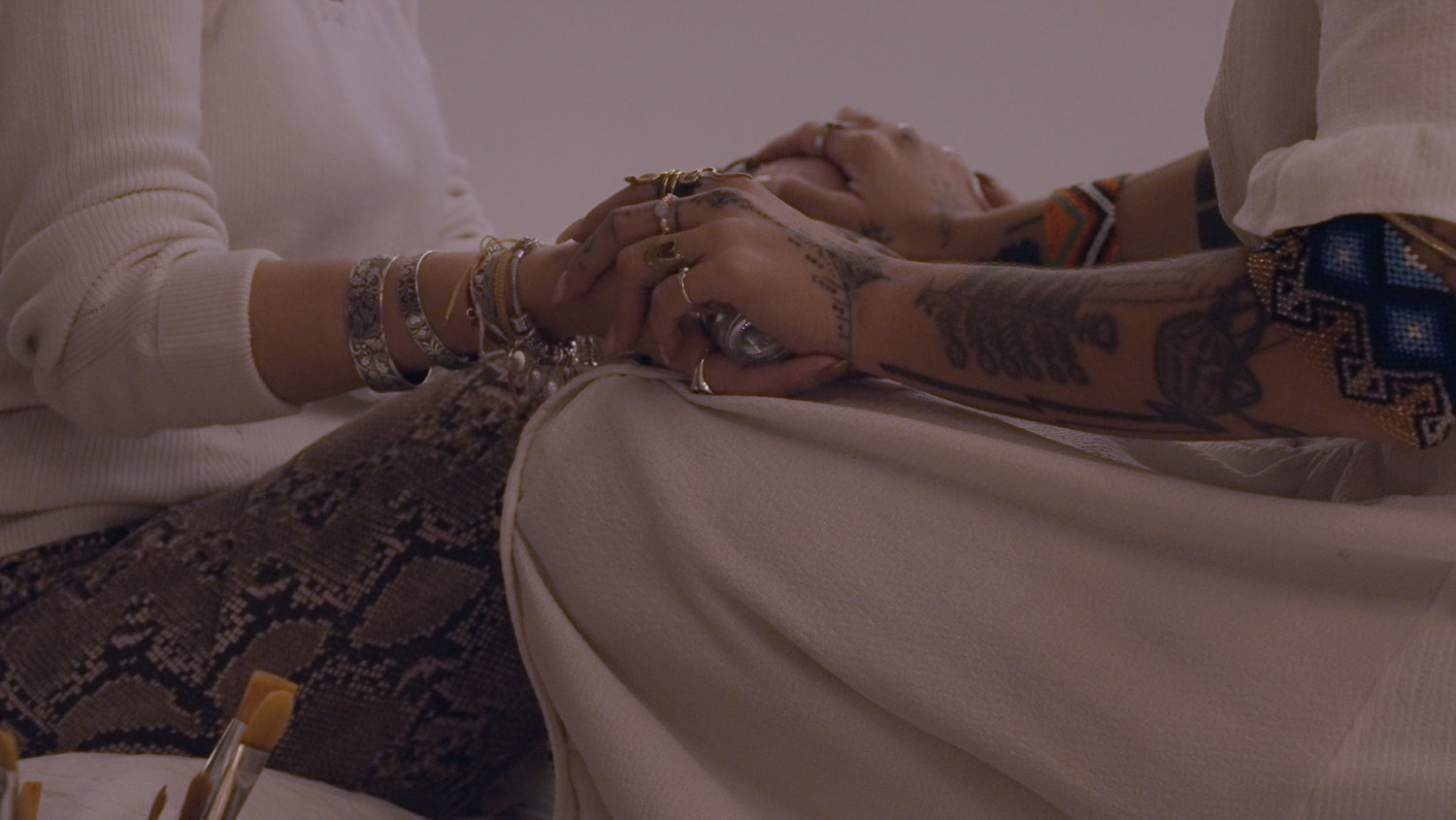 Astrig Agopian investigating the sacred-feminine wellness market, with director Nadège Justiniani.
