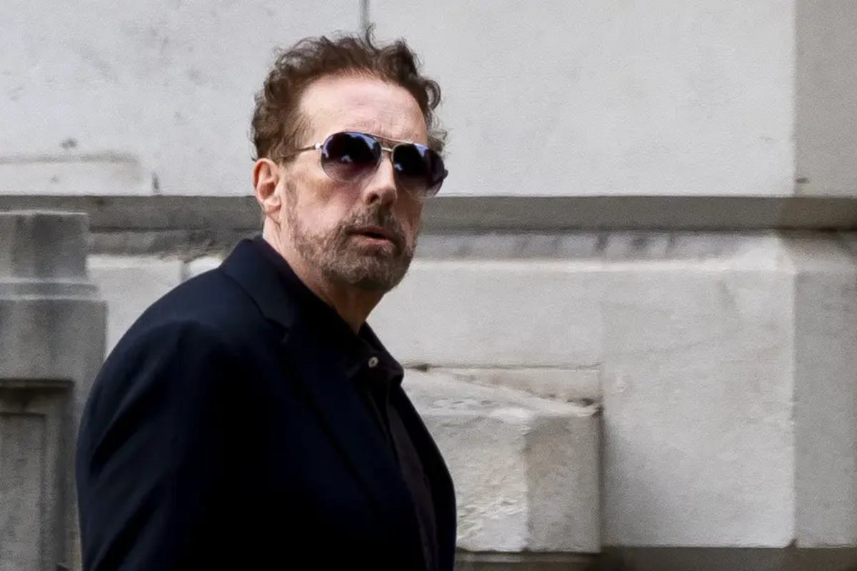 Chris Brain arriving at court, 2025